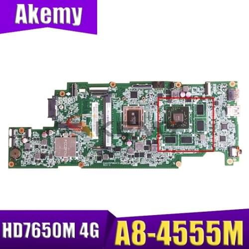 DA0ZRPMB6C0 For ACER ASPIRE V5-551 V5-551G laptop motherboard NBM4711002 NB.M4711.002 CPU A8-4555M GPU HD7650M 4G RAM Mainboard