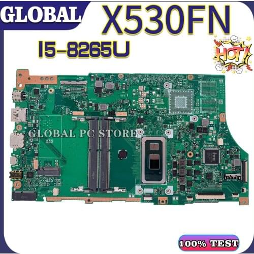 KEFU Motherboards X530FA Laptop motherboard for ASUS X530FN X530F S5300F 100% TEST original mainboard I5-8265U