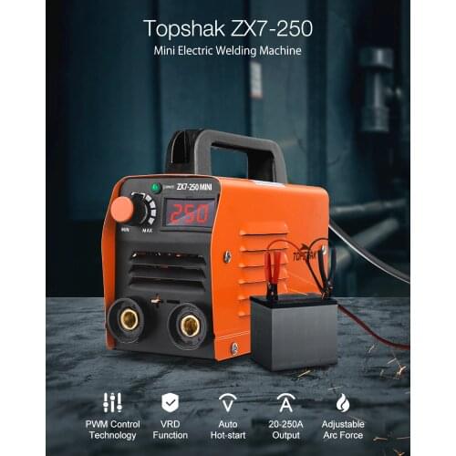 ZX7-250 250A Mini Electric Welding Machine Portable Digital Display MMA ARC DC Inverter Plastic-welder Weld Equipment