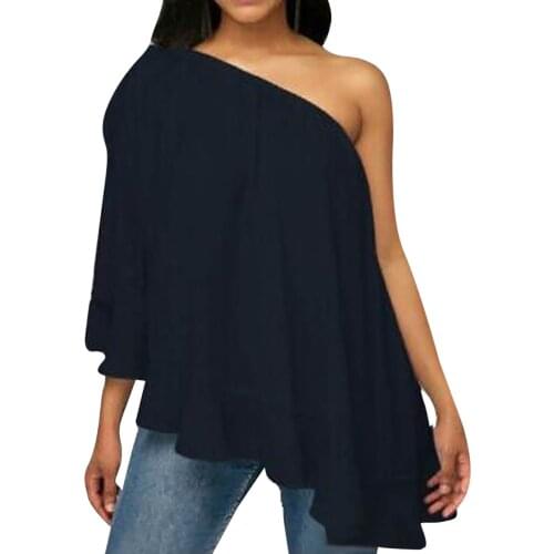 Fashion Off Shoulder Womens Tops And Blouses Women Chiffon Blouse Sleeveless Casual Tops Blouse Blusas Mujer De Moda 2021
