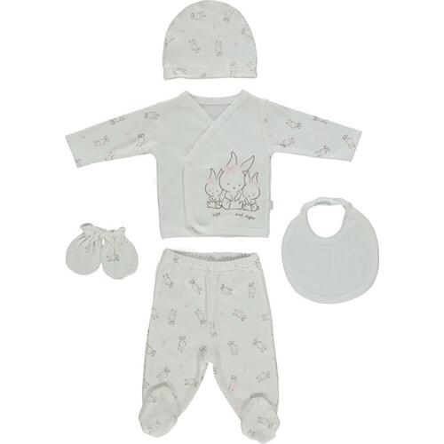 Bebetto Z524 5'Li Combed Baby Hospital Output Set baby girl boy baby newborn 2021 high quality