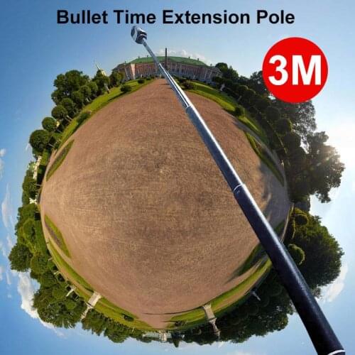 New 3m Aluminum Alloy Pole Super Long Five-section Telescopic Selfie Stick For Insta360 One X one 360 VR Camera Accessories