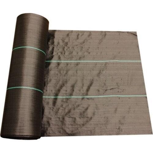 Wholesale 90gsm 100~200m/Roll Black Weed Control Mat Greenhouse Vegetable Fruits Planting Weeding Control Mat Plastic Mulch Film