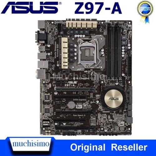 Asus Z97-A Motherboard LGA 1150 DDR3 Intel Z97 Core i7 i5 i3 PCI-E 3.0 M.2 SATA III Desktop Orginal Asus Z97-A Mainboard Used