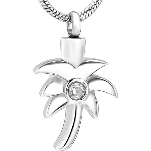 Stainless Steel Cremation Pendant Jewelry for Ashes Magic Wand Mini Stone Inlay Women Accessories Jewelry 316L