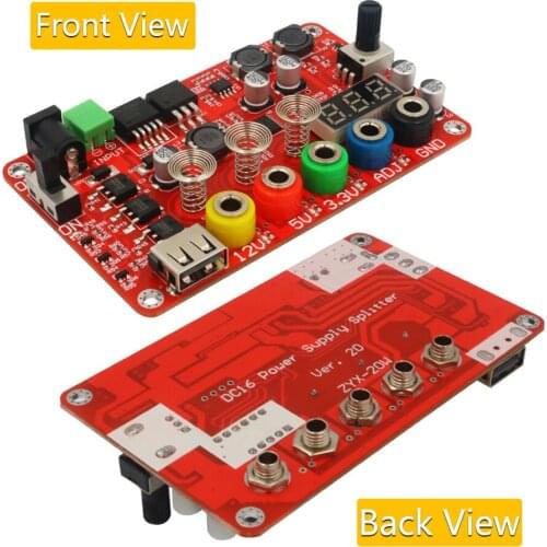ATX DC Power Supply Breakout Distribution Board Acrylic Case Kit Module Adapter Support with Acrylic Housing Kit Module