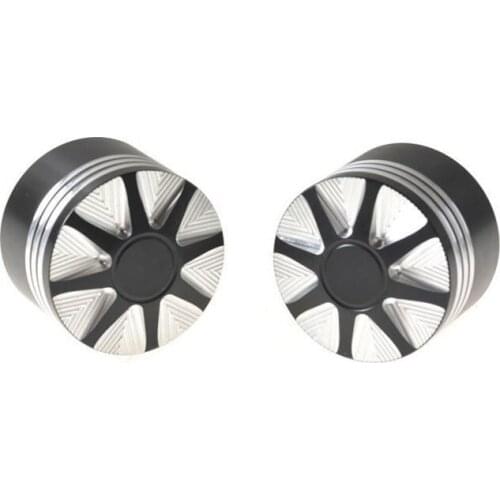 Suitable for Harley Xl883 1200 X48 72 Large Gliding Road King Dai Na Traveler Modified Front Axle Cover Flower Shape