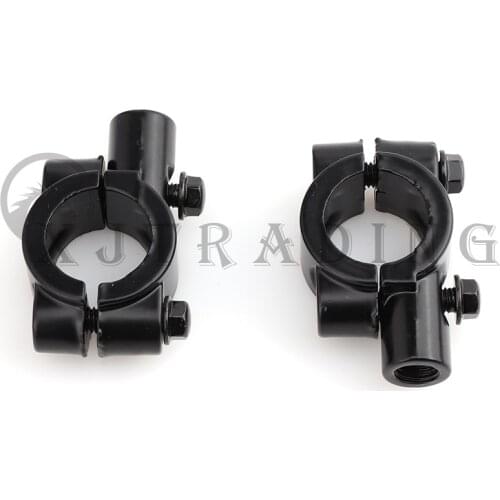 1 pair 7/8" 8/10mm Motorcycle Handle Bar Mirror Mount Holder Rear view Handlebar Mirror Clamp For Motorcycle