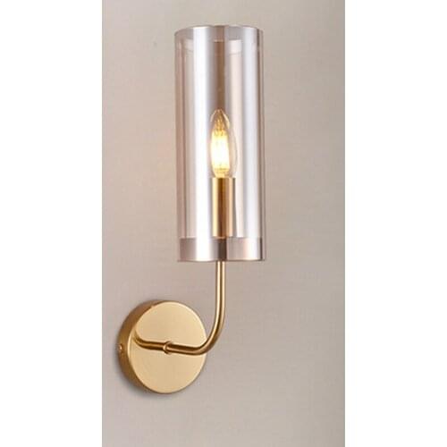 Luxury Wall Lamp Modern Bedside wall Light Personality Glass Sconce LED Light Bedroom E14 Wandlamp Indoor Lighting Fixture 220V