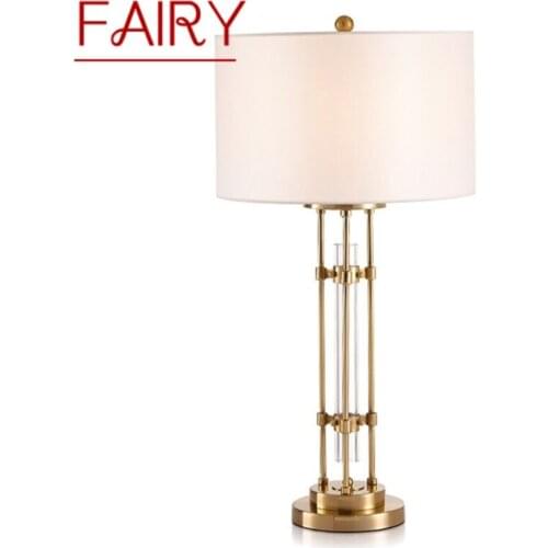 FAIRY White Table Lamp Contemporary LED Decorative Desk Lighting for Home Living Room