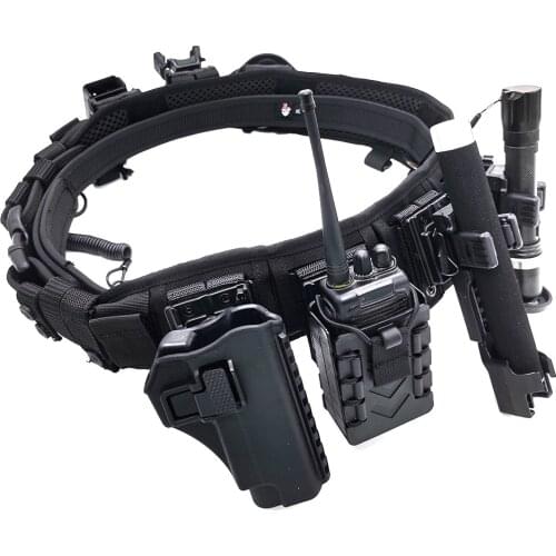 Tactical Waist Belt Versatile Patrol Battle Molle Belt Combination Model Steel Universal Mutual Conversion Gun Holster for Glock