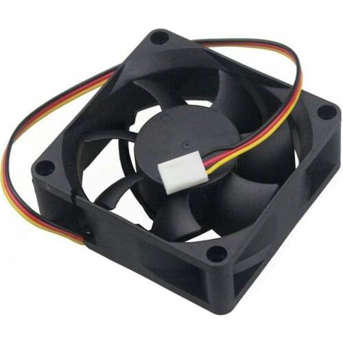 5PCS Gdstime 70x70x25mm 70mm Fan 12V DC Brushless Computer Case Cooler 3Pin Connector Cooling Fan 7025 7CM For Desktop PC CPU