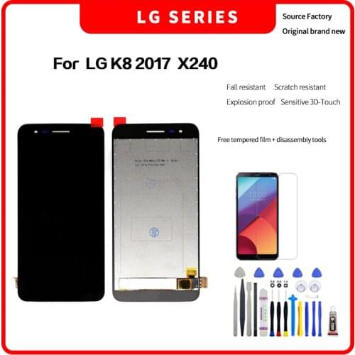 For LG K8 2017 X240 LCD For LG K8 2017 Display LCD Screen Touch Digitizer Assembly LG X240 Lcd with Disassembly tools