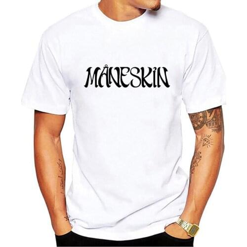 Italian Band Maneskin T Shirt Men Women Fashion 100%Cotton Oversized T-shirts Unisex Tees Tops Short Sleeve Print Shirts Clothes