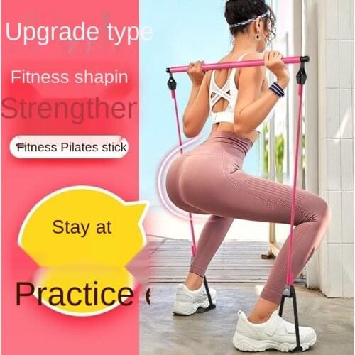 Pilates good fitness good yoga equipment home D function more pull rope bungee cord stretching back training