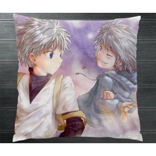 HUNTER X HUNTER Killua Zoldyck Alluka Zoldyck Two Sides Pillowcase Manga Anime Pillow Cushion Case Cover Cosplay Gift New P12