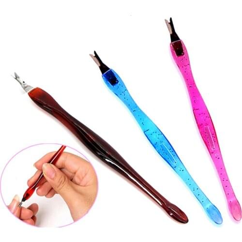 Nails Tools 10pcs/lot Nail Art Cuticle Pusher Stainless Steel Head Cuticle Pusher Remover Manicure Pedicure Care Nail Tools