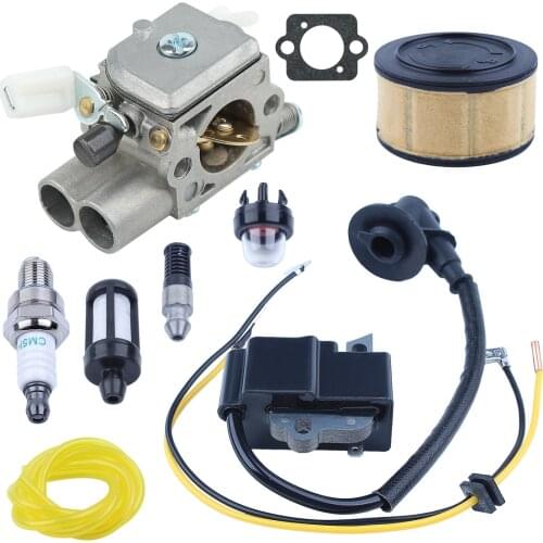 Carburetor Ignition Coil For Stihl MS251 MS 251 Air Fuel Oil Filter Line Primer Bulb Gasket Spark Plug Kit Chainsaw Part