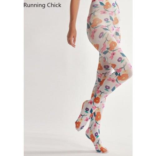 Floral Print Pantyhose, Cheap Stuff With Free Shipping, Tattoo Stockings, Lolita Style, Wholesales Digital Printing Women Tight