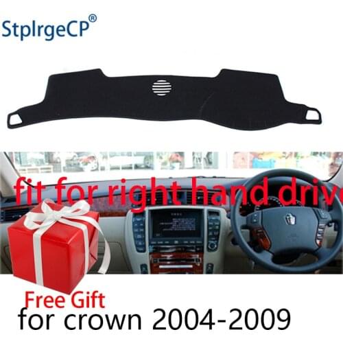 Car Dashboard Cover Mat for Toyota Crown S180 2003-2009 Right Hand Drive Dashmat Pad Dash Mat Covers Dashboard Accessories