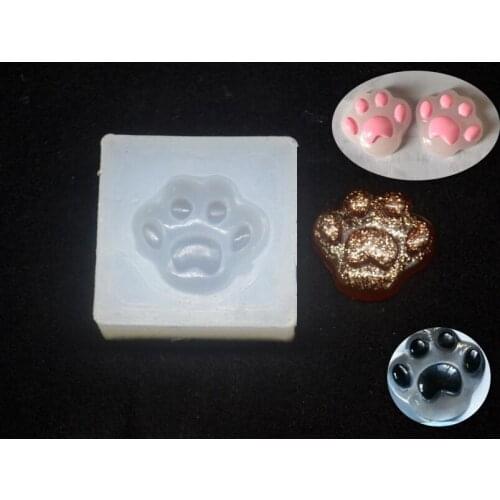 Bear paw/Cat claw Mold Resin Silicone Mould handmade DIY necklace Jewelry pendant Making epoxy resin molds decorate crafts