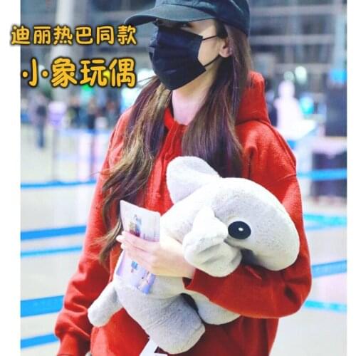 New Simple gray elephant doll plush pillow 50cm lifelike favorite stuffed soft Casual Soothing doll birthday gift for kid