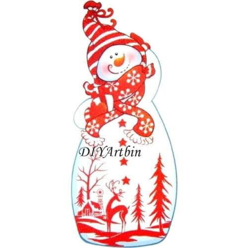 New Arrival Christmas Snowman Cutting Dies Metal Scrapbooking Dies Metal Nouveau Arrivage 2020 Little Baby Brithday Tag Die