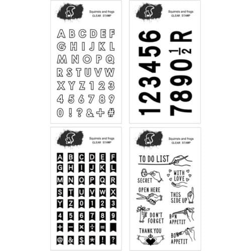 New Alphabets Numbers Gesture Transparent Rubber Clear Stamp/Seal Scrapbook/Photo Album DIY Card Making Clear Stamps