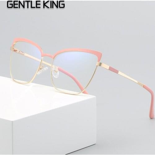 GENTLE KING Anti Blue Light Radiation Glasses Computer Gaming Eyeglasses Blocker Blocking Ray Goggles Lentes Mobile Phone Metal