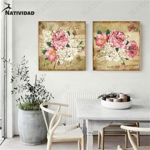 Chinese Traditional Peony White Flower Print Poster Artist Bedroom Living Room Decoration Canvas Painting Posters On The Wall