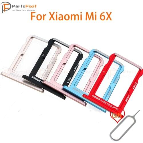 SIM Card Tray for Mi6X SIM Card Slot SIM Card Holder Card Slot Adapter for Mi 6X Replacement Parts with free Eject Pin