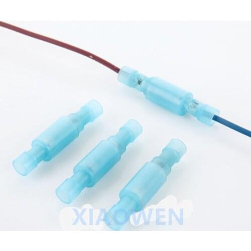 Electrical wire connectors10 pairs blue Bullet Type Female/Male Wire Splice Crimp Terminal Plug Connector For16-14# 1.5-2.5Wire