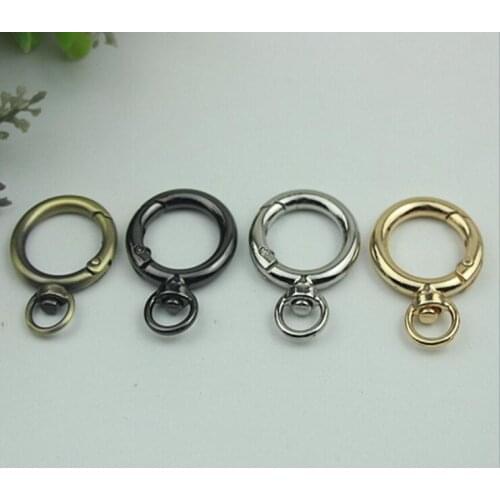 20piece/lot) luggage handbag shoulder strap chain 20mm opening spring ring DIY bag hook hardware accessories