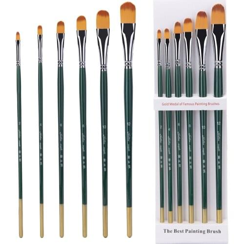 213 Oil Painting Brushes Set oil artist paint brush set Nylon Paintbrushes Art Nylon Hair Acrylic paintbrushes set