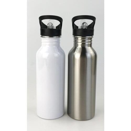 4pcs/lot Blank Sublimation 600ml thermos Bottle Cusfer Prtinting by Sublimation INK DIY Transfer Heat Press Printingp Tran