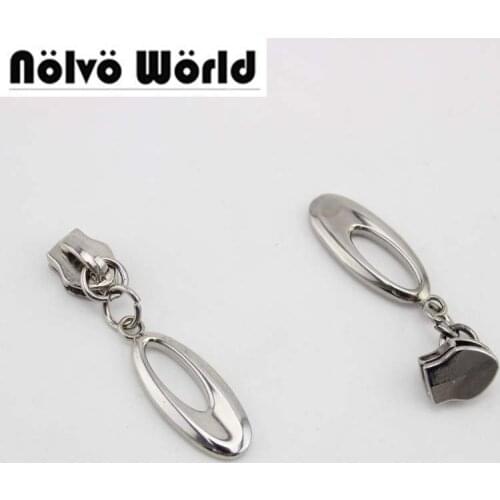 50pcs 5 colors 5# nylon coil zipper pull pullers,No.5 zipper sliders for DIY bags purse making