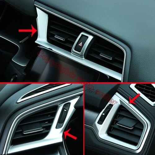 ABS Pearl Chrome Interior Air-Condition Vent Outlet Cover Trim For Honda Civic 2016 2017