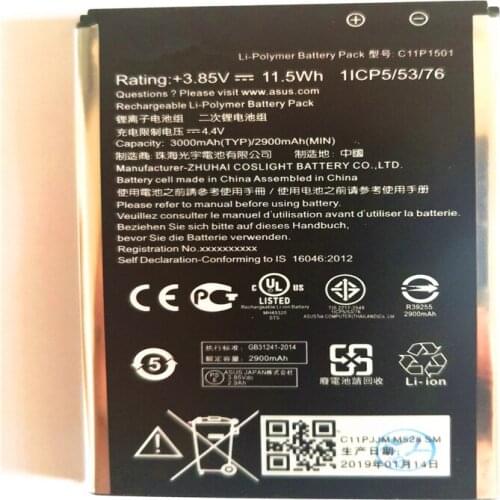 3000mAh C11P1501 Battery for ASUS ZenFone 2 Laser Selfie ZE601KL ZE550KL ZD551K Phone Battery with phone stander
