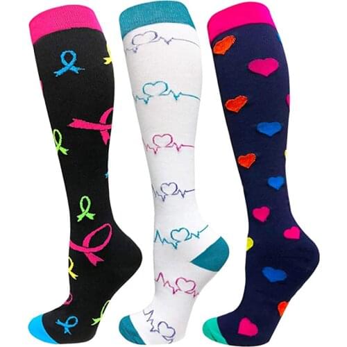 Unisex Stockings Compression Medical Nursing Men Socks Varicose Vein Stocking Knee High Support Stretch Pressure Circulation