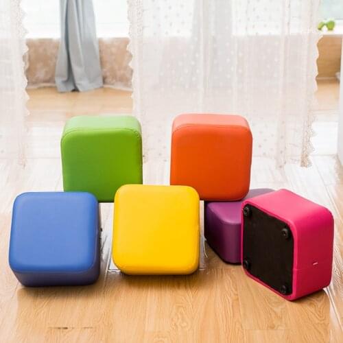 Home Creative Shoe Stool Solid Wood Sofa Stool Personality Small Stool Low Stool Fashion Dressing Square Stool