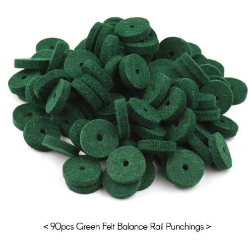 90pcs Piano Tuning Felt Gasket Pure Wool Felt Pad Piano Felt Balance Rail Punchings Silence Piano Regulating Repair Accessory