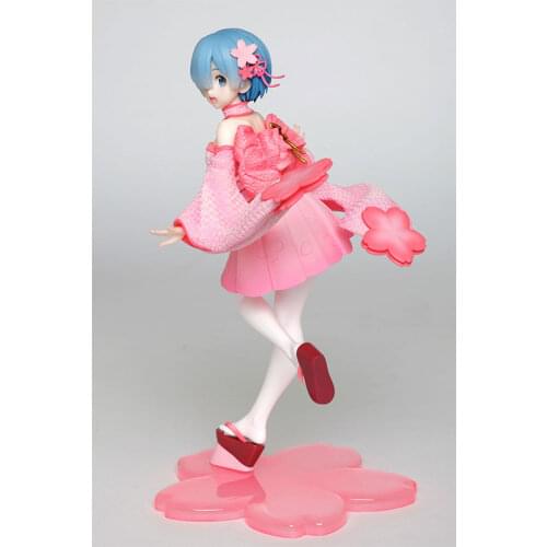 100% Original Taito RE: ZERO - Starting Life In Another World Rem Cherry Blossoms Figure PVC Action Model Toys Anime Figure