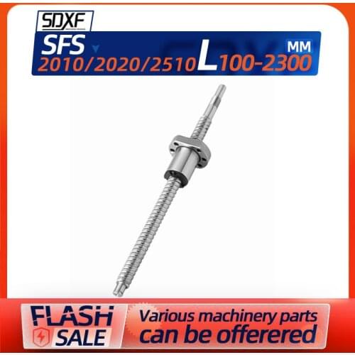Silencer nut，SFS2010/2020/2510， ballscrew 100,-2300mm with SFS type ball but 10/20mm lead for CNC with nut and end machined