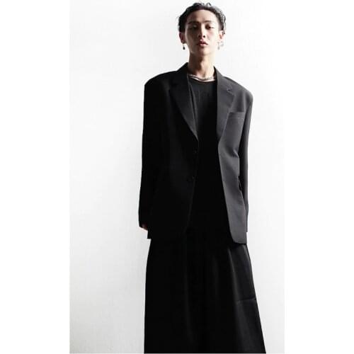 Jn original street blasting suit mens leisure trend handsome Korean yuppie suit coat