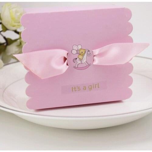 Candy box bag chocolate paper gift package for Birthday Wedding Party favor Decor supplies DIY Its a girl/boy design