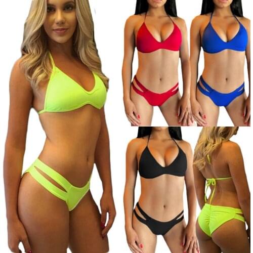 Summer Sexy Women Bikini Sets Bra Thong Bottoms Swimwear Swimsuit Set Bathing Suits Swimwears Costume Swimming Suits Underwire