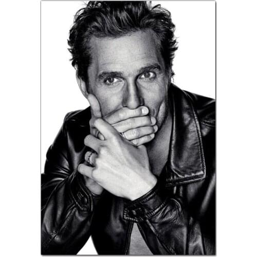 Custom Matthew McConaughey Actor Painting Home Room Wall Decoration Canvas Posters And Decoration Pictures 20x30cm,27x40cm