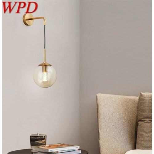 WPD Nordic Wall Lamp Sconces Contemporary Light Round Fixtures for Home Indoor Living Room Decoration