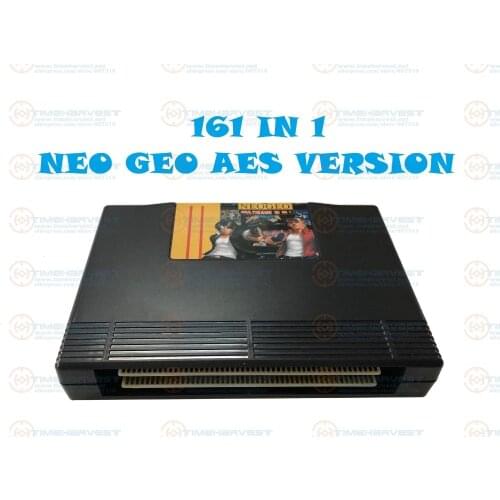 New Arrival Arcade Cassette 161 in 1 NEO GEO AES multi games Cartridge NeoGeo 161 in 1 AES version for Family AES Game Console