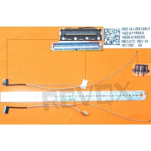 New Original Laptop LCD Cable for Asus X302LA-1A 30Pin PN 1422-01YR0AS 14005-01600300 Replacement Notebook LCD LVDS Cable